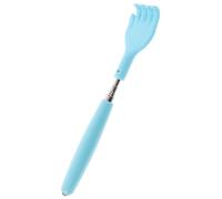 Hemobllo Back Scratcher and Body Relaxation Stainless Steel Telescopic for Effective Tickling and Massager with Easy to Use Blue Pp Handle for Home and Office Use