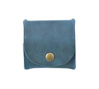 Hemobllo Bag Purse Style Key Strong Structure with Leather Retro Storage Multi-Purpose Mini in Wallet Coin Blue for Travel