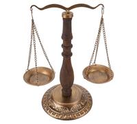 Hemobllo Balance Scale Sculpture Elegant Symbol of Justice Vintage Iron Retro Desk Ornament with Storage Function for Lawyer’s Office and Living Room