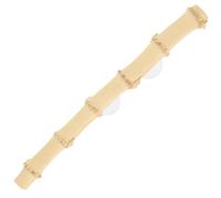 Hemobllo Bamboo Reptile with Suction Cups for Reptile Cage Decor, Khaki Climbing Branch Providing Entertaining Environment and Developing Coordination Skills for Lizards and Small Pets