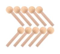 Hemobllo Beech Wood Peg Hooks 10Pcs 10Mm Diameter X 80Mm Length Solid Wood Pegboard Accessories for Kitchen Shelf and Workshop Hanging