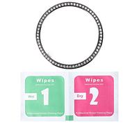 Hemobllo Bezel Ring Compatible with Samsung Watch 42mm- Metal Watch Bezel Ring Smart Protective with Bling Diamond Anti-Scratch Metal Case Frame Accessories (Black)