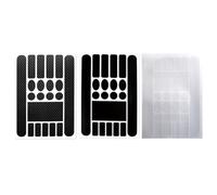 Hemobllo Bike Frame Protector Scratch-Resistant Carbon Fiber Bike Chain Films 5 Sheets Outdoor Mountain Road Cycling Frame Guard Stickers for Bicycle Maintenance