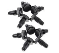Hemobllo Billiard Cue Bottom Protection Plugs Black Plastic Dust Covers 10Pcs PP Material for Cue End, Ideal for Pool Table Use