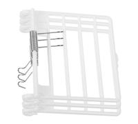 Hemobllo Bird Cage Door Replacement Accessories Stable Cage Fittings 3pcs Plastic White with Horizontal Wires to Prevent Birds from Escaping
