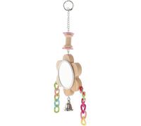 Hemobllo Bird Mirror for Caged Birds Parrots Mirror Hanging in Cage Interactive Toy for Parrots