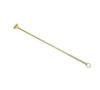 Hemobllo Bird Poop Cleaning Tool for Bird Cage Small Copper Guano Scraper with Handle for Backyard and Small Animal Habitat Maintenance