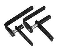 Hemobllo Black 304 Stainless Steel Self-Closing Saloon Door Pivot Hinges Hidden Swinging Interior Door Hardware Over 16mm Thickness 1 Pair