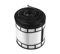 Hemobllo Black and White Filmstrip Tape Ribbon with Wire Edge 6.3cm Wide 10 Yard Roll for DIY Crafts Hair Bows Movie Night Party Decorations Classroom Bulletin Board Cinema Props