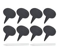 Hemobllo Black Chalk Board Lightweight and Portable Cheese Markers Set with Soapstone Chalks Cheese Board Accessories Featuring Fun Shape Design and Elegant for Food Labels at Party Buffet