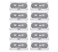 Hemobllo Blank Audio Cassette Tapes and Plastic Material 10pcs 30 Minutes with Stable Audio Performance for Education and Party Blessings Recording