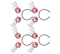 Hemobllo Bloody Eyeball Headband with Creepy Branch Design Halloween 4pcs Elastic and Comfortable Plastic Hair Hoop Spooky Scary Costume Accessory for Festival Parties and Photo Booth