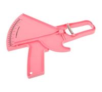 Hemobllo Body Fat Caliper, Body Fat Measurement Device, Plastic Pink Portable Caliper with Easy-to-Read Markers, Precise Measurements, Instruction Cards, for Home Use and Gym Bag
