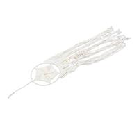 Hemobllo Bohemian Macrame Wall Hanging Tapestry in White Cotton Rope, Lightweight Boho Decor for Living Rooms to Beautify and Decorate Your Home with Aesthetic Tassel Design