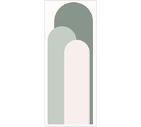 Hemobllo Boho Arch Wall Decal, Geometric Art Wallpaper Peel and Stick Sticker 1 Sheet Removable Mural Art for Living Room Window Home Accessory