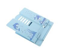 Hemobllo Book Holder Book Reading Stand Iron Blue Adjustable Tilt Angle for Reading, Study and Learning