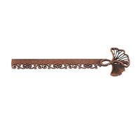 Hemobllo Bookmark Ruler Corner Page Marker Vintage Dual Functionality Zinc Alloy Metal Artistic and Elegant and Retro Style Straight Ruler for Book