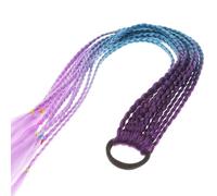 Hemobllo Braided Ponytail Extension for Girls and Kids with Smooth Edges and Lightweight High Temperature Silk Material, Flexible Hair Rope for Daily Life or Cosplay Use