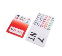 Hemobllo Bridge Bid Cards Set for Adults PVC Bidding Cards Reusable and Portable for Home and Travel for Bridge Game and Party Supplies