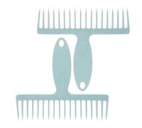 Hemobllo Broom Hair Removal Comb 2Pcs Multi-Function Cleaning Tool with Handle for Bathroom and Sewer Hair Dust Removal