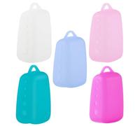 Hemobllo Brush Easy Head Toothbrush Ventilation to Silicone Caps 5pcs with Protecting for and, Store Dust Covers Heads from Dirt and Deformation Travel Home Use