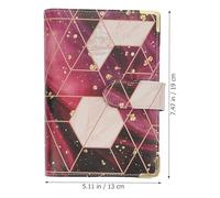 Hemobllo Budget Binder Money Organizer with Marble Pattern Hardcover, Rose Gold Color, Includes 8 Cash Envelopes, 4 Card Holders, Ruler and Colorful English Stickers, Refillable Budget