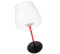 Hemobllo Burgundy Wine Glasses 710ml Red Crystal High Stem Tall Glassware with Wear-Resistant Practical Design for Wine Tasting and Celebrations