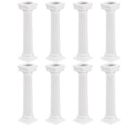 Hemobllo Cake Supports Roman Column 8 Pcs 4.92 Inch Tall Cake Tier Display Separators for Wedding Pillars Multi-Layer Stand and Dessert Table Decor