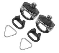 Hemobllo Camera Clip Triangle Split Hook Wrist Strap Fixing Screw Stainless Steel Abs Rubber Washer Black Widely Compatible Solving Strap Connection Problem for Camera Accessories