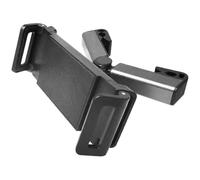 Hemobllo Car Headrest Tablet Holder Seat Mount Adjustable Clamp Width Abs Material Black Universal Compatibility for Backseat Entertainment