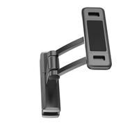 Hemobllo Car Phone Holder for Backseat Headrest Mount Compatible with Most Phones and Tablets, Retractable Plastic Bracket with Reserved Charging Holder for Vehicle Use