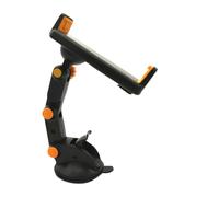 Hemobllo Car Phone Holder Navigation Mount with Adjustable Rotation and Non-slip Feet, Abs Material Unique and Compact Design Black Tablet and Phone Stand for Car and Window Use