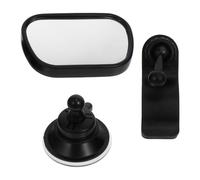 Hemobllo Car Rearview Mirror for Backseat Observation Black Safety Mirror with Adjustable Suction Mount for Car Monitoring