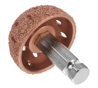 Hemobllo Car Tire Repair Grinding Head 38mm Bowl-type Buffing Wheel with Low-speed Linking Rod 2pcs Auto Tire Buffer Kit for Puncture Repair and Self-repairing Tyres