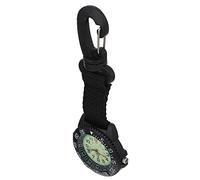 Hemobllo Carabiner Pocket Watch with Nylon Strap Multifunction Sports Fob Watch for Mountaineering Camping and Backpacking Outdoor Activities