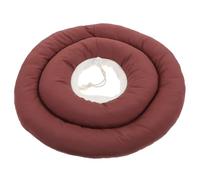 Hemobllo Cat Cone Collar Waterproof Fabric Anti-bite Protective Neck Circle with Adjustable Size M Wine Red for Post-surgery Recovery and Scratch Prevention in Cats