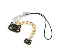 Hemobllo Cat Dust Plug PC Copper Alloy Black Charge Hole Pendant Cartoon