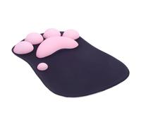 Hemobllo Cat Paw Mouse Pad with Wrist Support Kawaii Gaming Desk Accessory Non Slip Soft Wrist Rest for Comfortable Typing and Stable Operation Pink