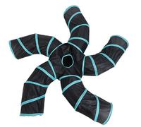 Hemobllo Cat Tunnel Providing Fun and Stimulating Play Foldable S Shaped with 5 Ways Interactive Design Made of Sturdy Polyester, Educational Game for Cats