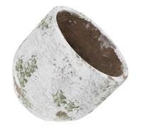 Hemobllo Cement Flower Pot, Flowerpot Planter for Succulents and Cactus, Room and Balcony Display, Vintage Retro Style, Cement, Pot Shape