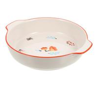 Hemobllo Ceramic Baking Dish with Double Handles 9 Inch Round Bakeware Pan for Oven Use Stoneware Casserole Suitable for Baking and Salad Serving