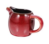 Hemobllo Ceramic Milk Pitcher with Handle and Spout Elegant Coffee Milk Dispenser for Afternoon Tea Home and Restaurant Use Multi-Purpose Jug for Cream Scales