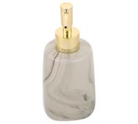 Hemobllo Ceramic Soap Dispenser Bathroom Countertop with Elegant Marble Design, 350ml Capacity, Minimizes Mess, Suitable for Home Decor and Kitchen, Refillable Lotion and Liquid Soap Pump