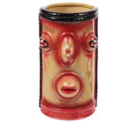 Hemobllo Ceramic Tiki Cup Creative Skull Shape for Party and Catering Activities Decorative and Elegant Tiki Glass for Cocktails Simple and Unique Design
