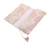 Hemobllo Chic Adjustable Cloth Book Cover Protector with Delicate Printing Stylish Decorative Sleeve for Notebooks and Books Fabric Sleeve for Frequent Use