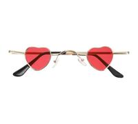 Hemobllo Chic Heart-shaped Sunglasses Festival Party Accessory with PC Material and Unique Creative Appearance Style, for Photography and Masquerade Events