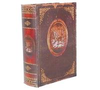 Hemobllo Christmas Bible Shape Wooden Storage Box Small with Deer Totem Pattern Lightweight Portable Candy and Gift Container Festive Decorative Treat Box for Xmas Celebration