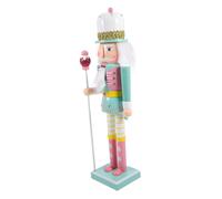 Hemobllo Christmas Nutcracker Decoration Wood Soldier Figure in Creative Tabletop Ornament for Home Hotel Restaurant Xmas Decor Charming Nutcracker Design for Festive Ambiance