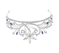 Hemobllo Christmas Tiara Crown Rhinestone Headband for Party Ceremony Sparkle Jeweled Crown for Women Girls Holiday Festival Celebration