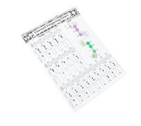 Hemobllo Clarinet Essential Learning and Practicing Chords for Beginners Chord Practice Chart Coated Paper Fingering Guide Poster for Novice Clarinet Players